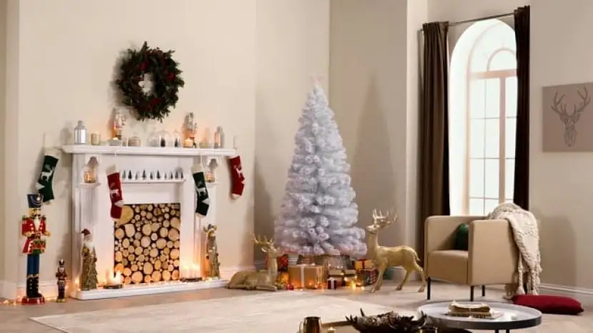 5ft Fibre Optic Eclipse Pink & White Artificial Christmas Tree 9 5ft Fibre Optic Eclipse Pink & White Artificial Christmas Tree - Image 7