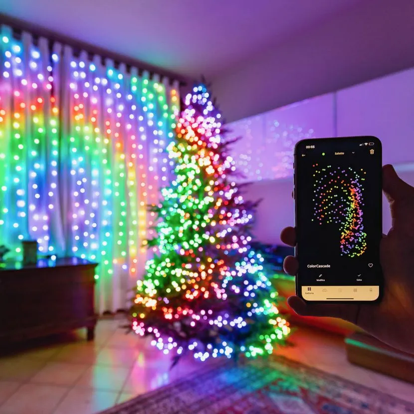 Twinkly 600 Colour Changing RGB+W LED Smart App Controlled Christmas String Lights (48m Lit Length) 14 Twinkly 600 Colour Changing RGB+W LED Smart App Controlled Christmas String Lights (48m Lit Length) - Image 12