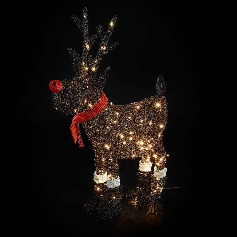 Rudolph The 100cm Brown Rattan Christmas Reindeer 13 Rudolph The 100cm Brown Rattan Christmas Reindeer - Image 11