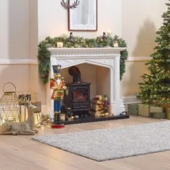 Norbert The 3ft Red Christmas Nutcracker With Drum 28 Norbert The 3ft Red Christmas Nutcracker With Drum -Twinkly Shop w18523 indoor lifestyle shot 3